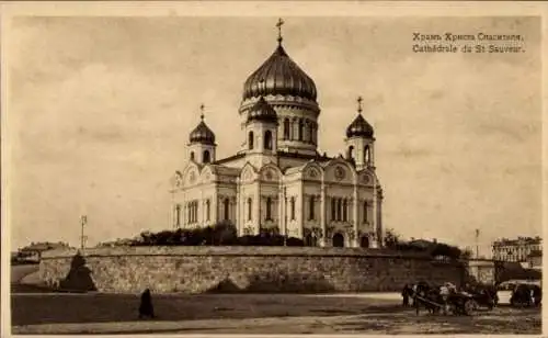 Ak Moskau Russland, St.-Erlöser-Kathedrale