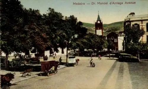 Ak Insel Madeira Portugal, Dr. Manoel d'Arriaga Straße