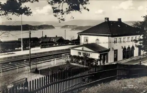 Ak Ljan Nordstrand Oslo Norwegen, Bahnhof