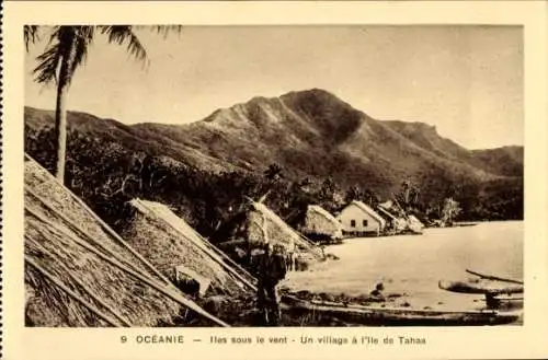 Ak Tahaa Iles sous le vent, Un Village