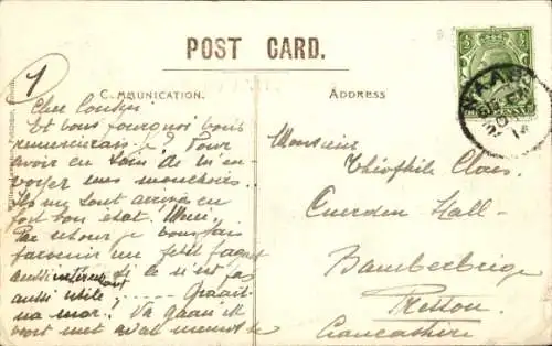 Ak Dublin Irland, Grattan-Brücke, Fluss Liffey