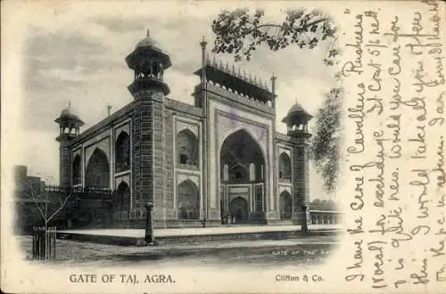 Ak Agra Indien, Tor des Taj