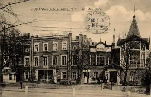 Ak Pisz Johannisburg Ostpreußen, Restaurant