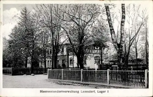 Ak Łambinowice Lamsdorf Oberschlesien, Heeresstandortverwaltung, Lager I