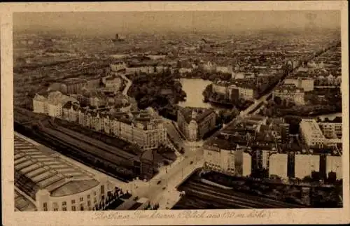 Ak Berlin Charlottenburg Westend, Funkturm, Bahnhof, Kaiserdamm