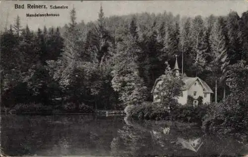 Ak Duszniki Zdrój Bad Reinerz Schlesien, Schmelze, Mendelssohnhaus