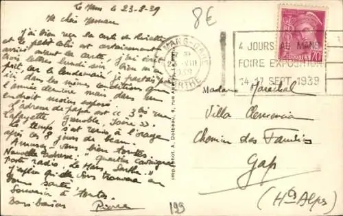 Ak Le Mans Sarthe, Bezirk Cavaignac, Kaserne