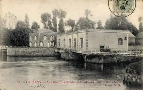 Ak Le Mans Sarthe, Les Moulins Neufs de Pontlieue