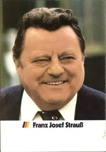 Ak Franz Josef Strauß, Politiker, CSU, Portrait