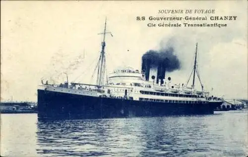 Ak Passagierschiff S.S. Gouverneur Général Chanzy, CGT