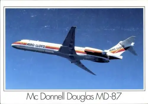 Ak Passagierflugzeug Aero Lloyd, Mc Donnell Douglas MD 87