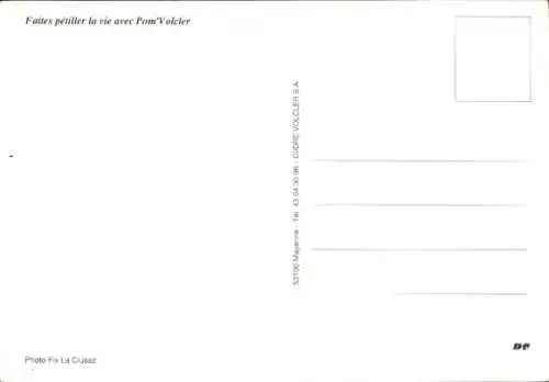 Ak Fallschirmspringer, Reklame, Pom Volcier