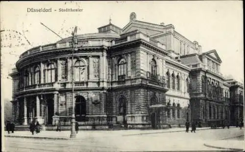 Ak Düsseldorf am Rhein, Stadttheater