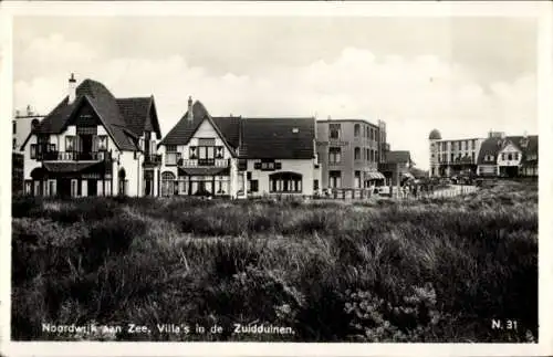 Ak Noordwijk aan Zee Südholland, Villas in den Süddünen