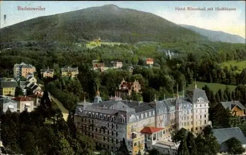 Ak Badenweiler Markgräflerland, Hotel Römerbad mit Hochblauen