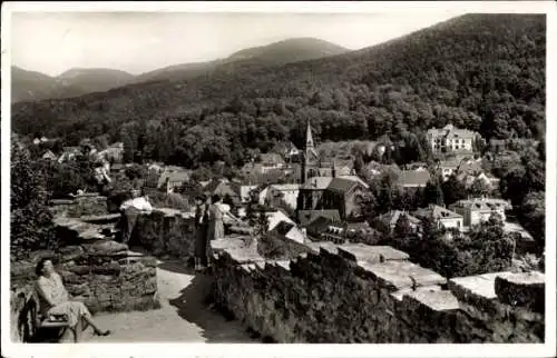 Ak Badenweiler im Schwarzwald, Gesamtansicht, Blick von der Ruine