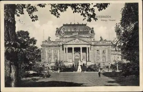 Ak Wiesbaden in Hessen, Königliches Theater