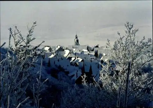 Ak Schwalenberg in Lippe, Teilansicht, Winter