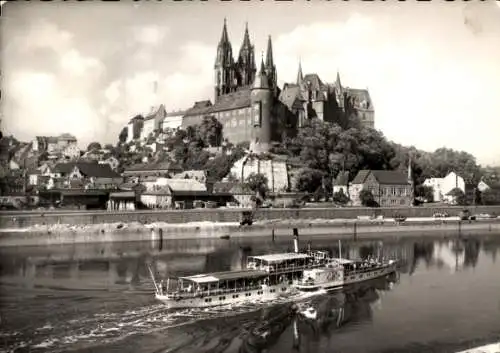 Ak Meißen an der Elbe, Albrechtsburg, Dom, Schiff