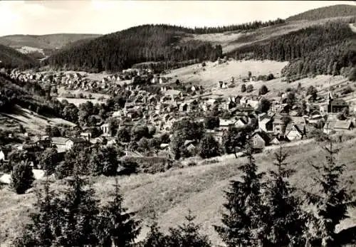 Ak Manebach Ilmenau in Thüringen, Totalansicht