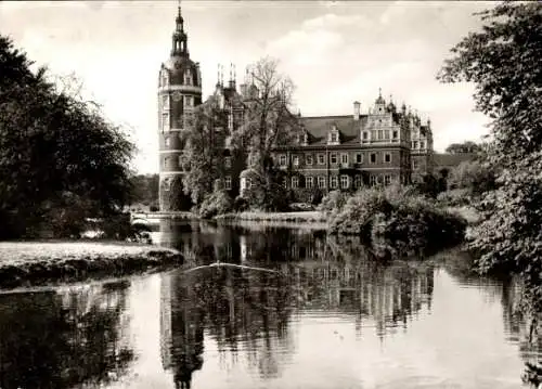 Ak Bad Muskau in der Oberlausitz, Schloss