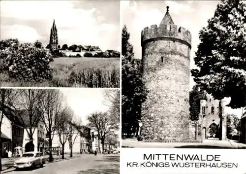 Ak Mittenwalde in der Mark, Turm, Kirche