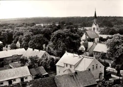 Ak Lanke Wandlitz in Brandenburg, Teilansicht, Kirche