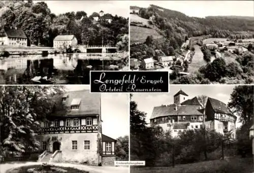 Ak Rauenstein Lengefeld im Erzgebirge Sachsen, Teilansichten, Kindererholungsheim