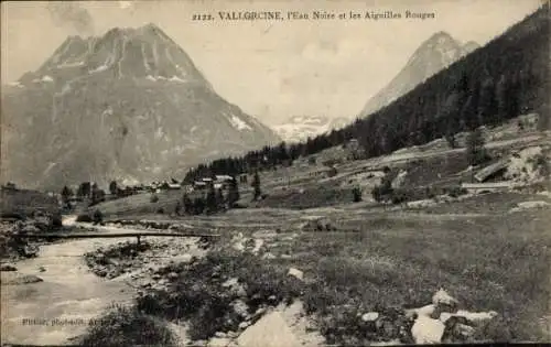 Ak Vallorcine Haute Savoie, l'Eau Noire et les Aiguilles Rouges