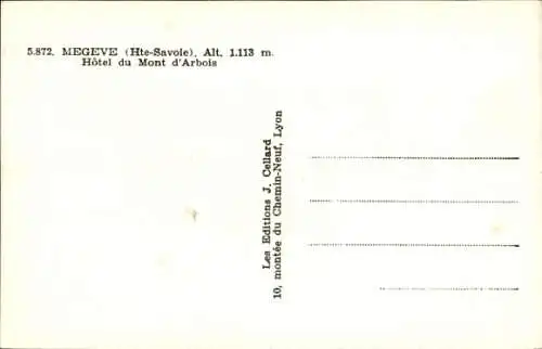 Ak Megève Haute Savoie, Haute du Mont d'Arbois