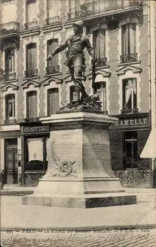 Ak Paris XI, Denkmal von Sergeant Bobillot