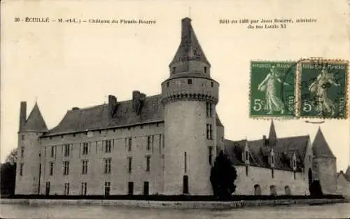 Ak Écuillé Maine et Loire, Chateau du Plessis