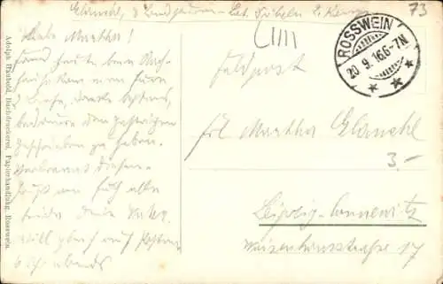 Ak Roßwein in Sachsen, Markt, Rathaus, Ratskeller