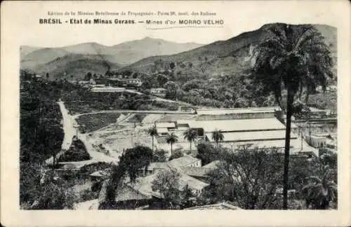 Ak Brasilien, Minas Geraes, Morro Velho Goldminen