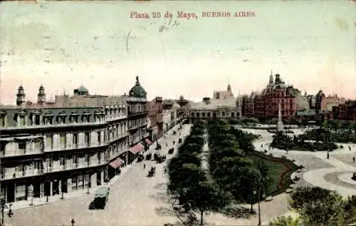 Ak Buenos Aires Argentinien, Plaza 25 de Mayo
