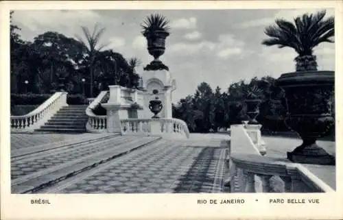 Ak Rio de Janeiro Brasilien, Parc Belle Vue