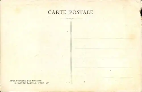 Ak Salomonen Ozeanien, Un village de la brousse dans l'ile Guadalcanal, Missions Maristes