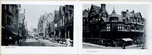 Ein kleines Heft mit 11 Fotos doppelseitiger Druck von Chester Cheshire England