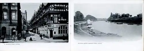 Ein kleines Heft mit 11 Fotos doppelseitiger Druck von Chester Cheshire England