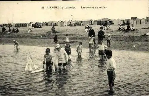 Set von 50 Ak  Riva Bella Menschen am Strand