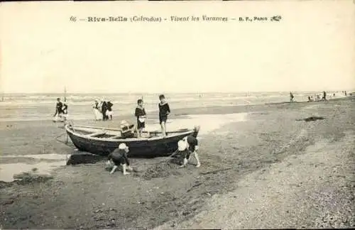 Set von 50 Ak  Riva Bella Menschen am Strand