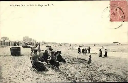 Set von 50 Ak  Riva Bella Menschen am Strand