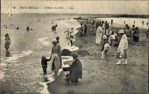 Set von 50 Ak  Riva Bella Menschen am Strand