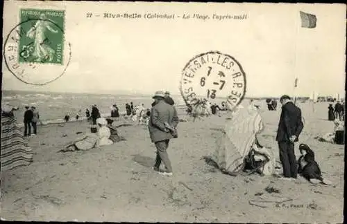 Set von 50 Ak  Riva Bella Menschen am Strand