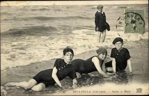 Set von 50 Ak  Riva Bella Menschen am Strand