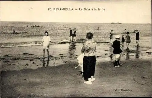 Set von 50 Ak  Riva Bella Menschen am Strand