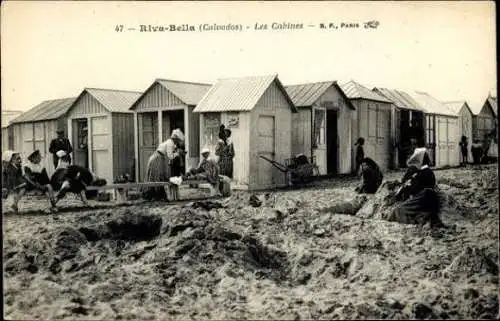 Set von 50 Ak  Riva Bella Menschen am Strand