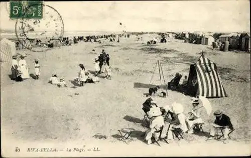 Set von 50 Ak  Riva Bella Menschen am Strand