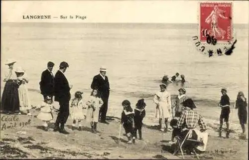 Set von 43 Ak Langrune sur Mer Calvados