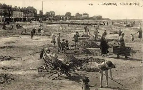 Set von 43 Ak Langrune sur Mer Calvados